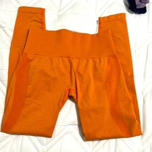 Orange leggings